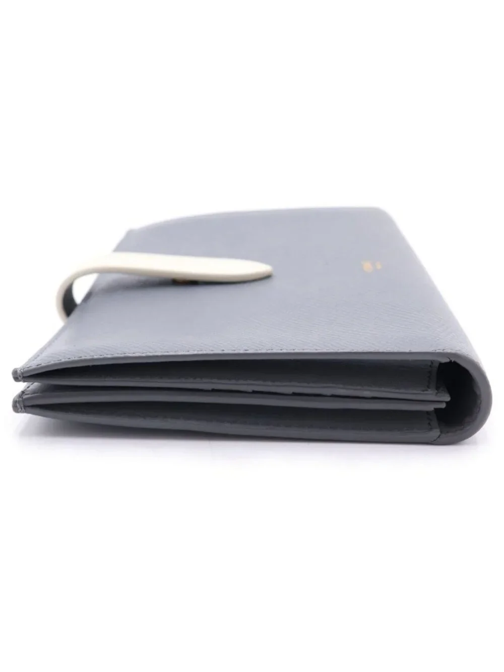 Celine Large Strap Wallet Bifold Gray